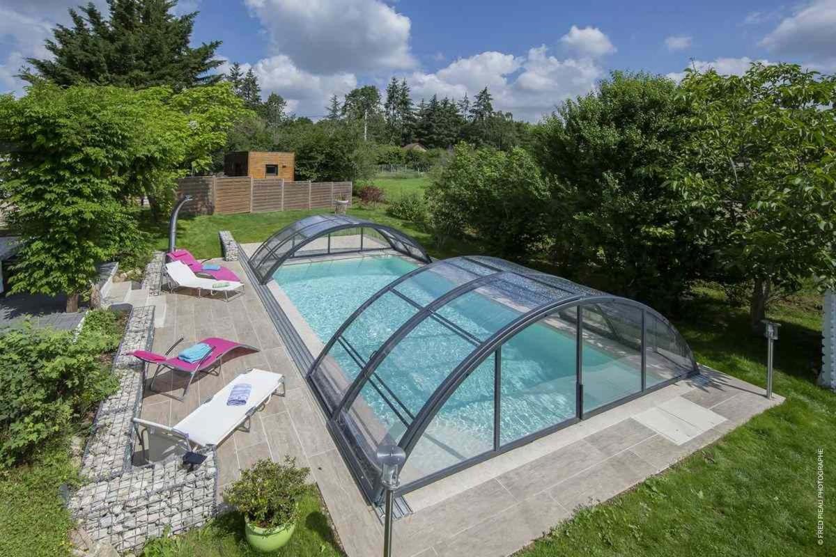 Au Coeur Du Bien Etre, Chambre D'Hotes Avec Piscine Chauffee Et Couverte, Spa, Sauna, Massages Monteaux Eksteriør bilde