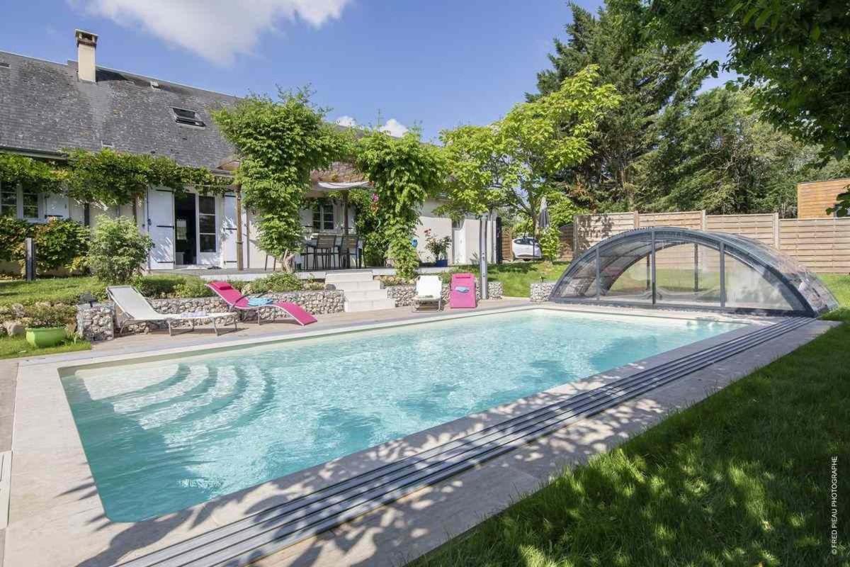 Au Coeur Du Bien Etre, Chambre D'Hotes Avec Piscine Chauffee Et Couverte, Spa, Sauna, Massages Monteaux Eksteriør bilde