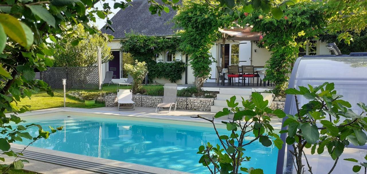 Au Coeur Du Bien Etre, Chambre D'Hotes Avec Piscine Chauffee Et Couverte, Spa, Sauna, Massages Monteaux Eksteriør bilde