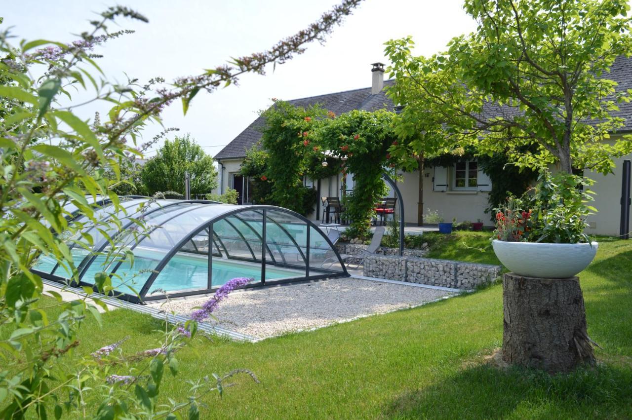 Au Coeur Du Bien Etre, Chambre D'Hotes Avec Piscine Chauffee Et Couverte, Spa, Sauna, Massages Monteaux Eksteriør bilde